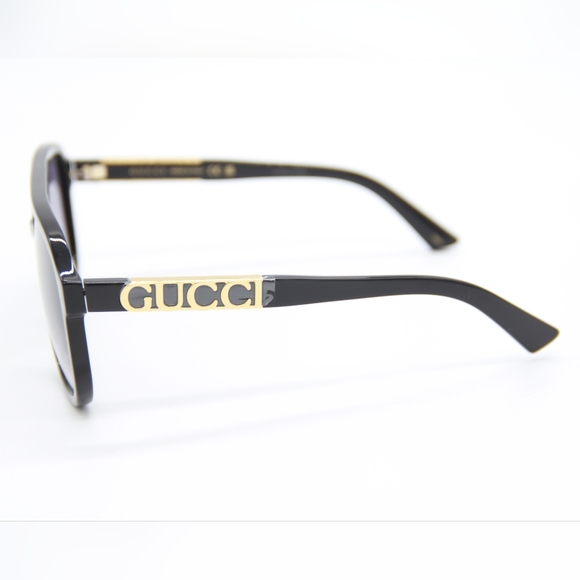 NEW GUCCI GG1188S 002 BLACK GRAY AVIATOR SUNGLASSES GUCCI - Picture 7 of 14